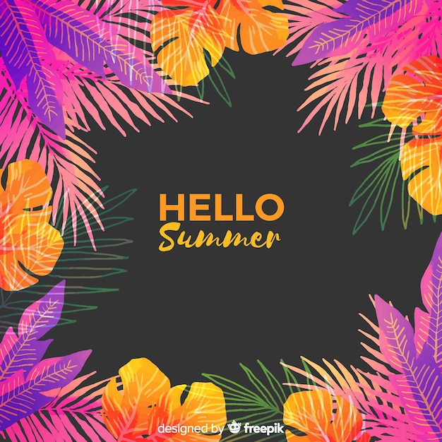 Download Hello summer | Free Vector