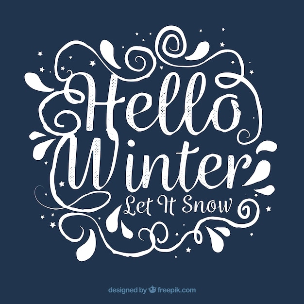 Free Vector | Hello winter, let it snow