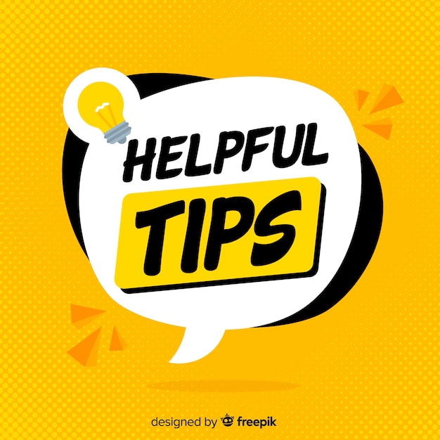 Helpful Tips Concept In Flat Style Vector | Free Download