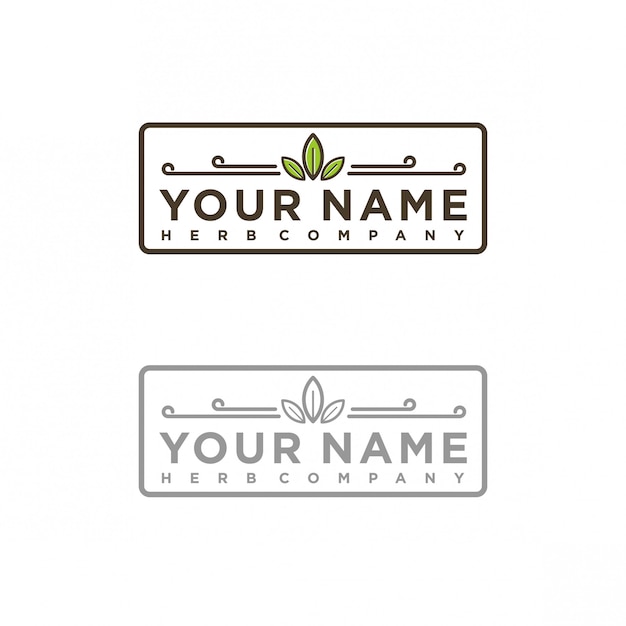 Download Free Herb Company Logo Design Premium Vector Use our free logo maker to create a logo and build your brand. Put your logo on business cards, promotional products, or your website for brand visibility.