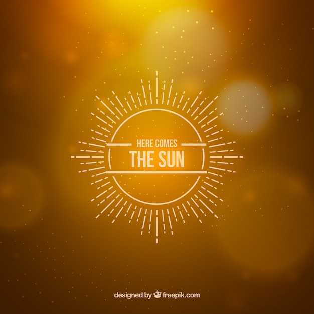 Here comes the sun Vector | Free Download