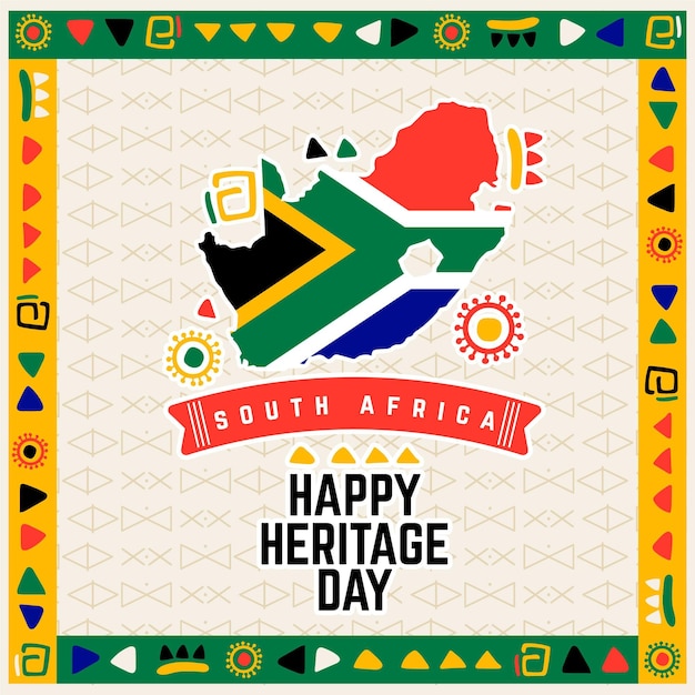 Heritage day event celebration Free Vector