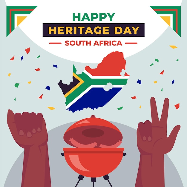 Free Vector Heritage day event concept