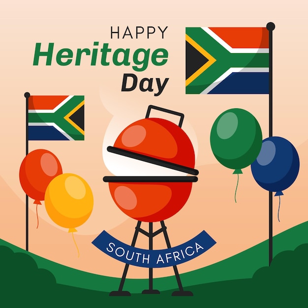 Heritage day event design Free Vector