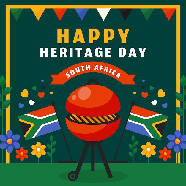 Free Vector Heritage day event theme