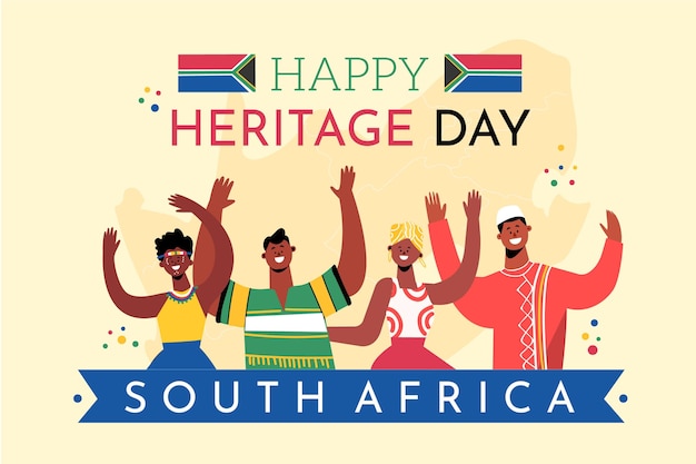 free-vector-heritage-day-south-africa-with-greeting