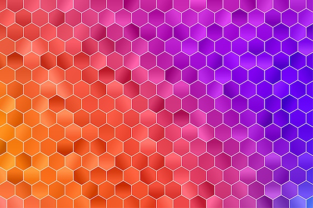 Hexagon geometric background. polygon wallpaper. hexagon seamless pattern. Premium Vector