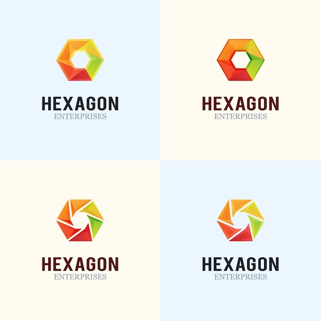 Download Free Hexagon Logo Design Premium Vector Use our free logo maker to create a logo and build your brand. Put your logo on business cards, promotional products, or your website for brand visibility.