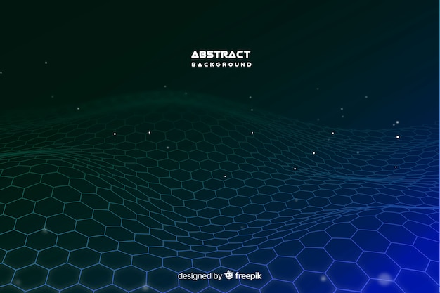 Hexagonal net background Free Vector