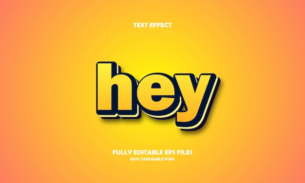 premium-vector-hey-text-effect