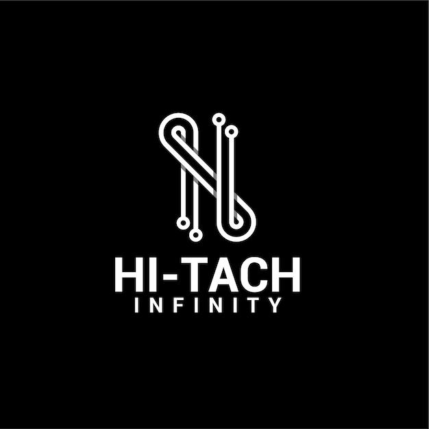 Hi-tech logo | Premium Vector