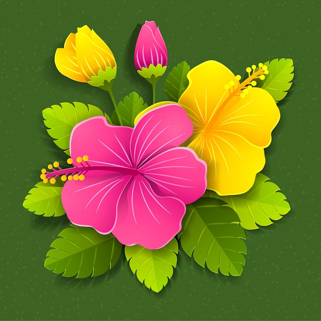Free Free 324 Hibiscus Paper Flower Svg Free SVG PNG EPS DXF File