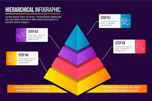 Premium Vector Hierarchical Infographics premium-vector-hierarchical-infographics