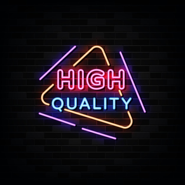 Premium Vector High Quality Neon Signs Template Neon Style 7738