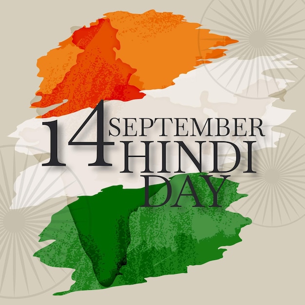 Hindi day concept | Free Vector