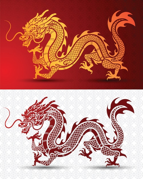 Premium Vector | Hinese dragon