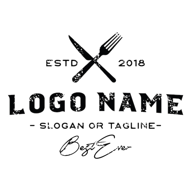 Download Free Hipster Cooking And Restaurant Logo Vector Premium Vector Use our free logo maker to create a logo and build your brand. Put your logo on business cards, promotional products, or your website for brand visibility.
