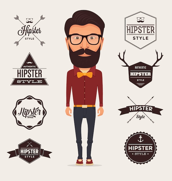 Download Free Hipster Logo Templates Collection Free Vector Use our free logo maker to create a logo and build your brand. Put your logo on business cards, promotional products, or your website for brand visibility.