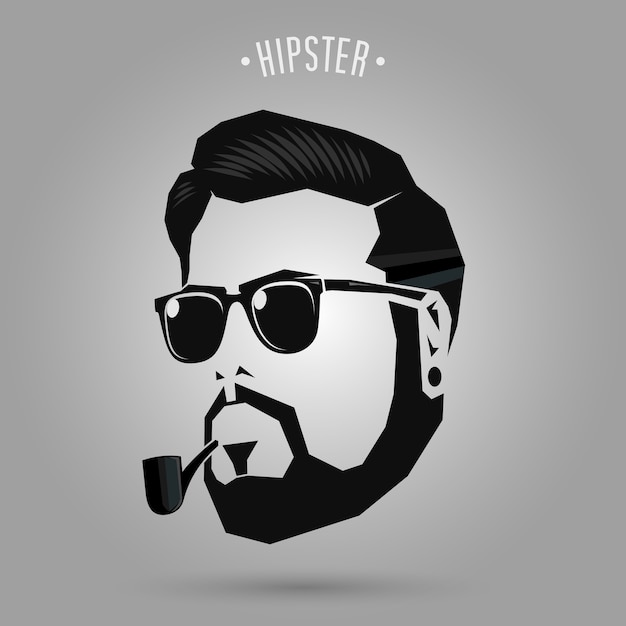 Premium Vector | Hipster men pipe