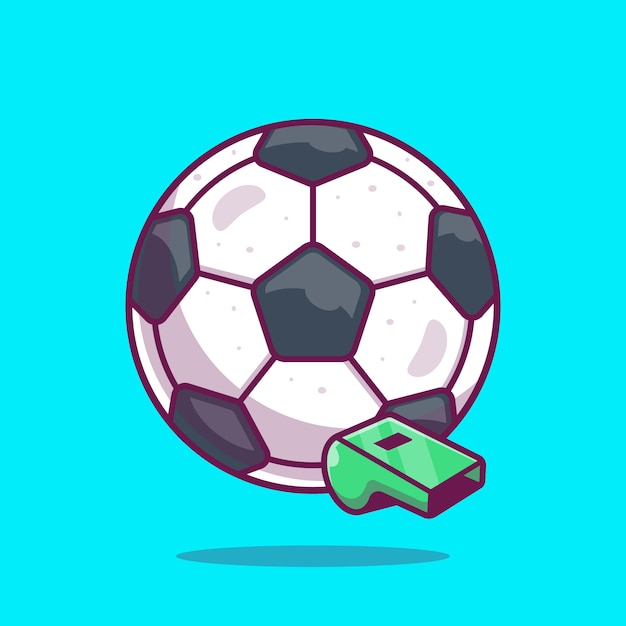 サッカーボールのアイコン サッカーボールとhist 分離されたスポーツアイコン プレミアムベクター