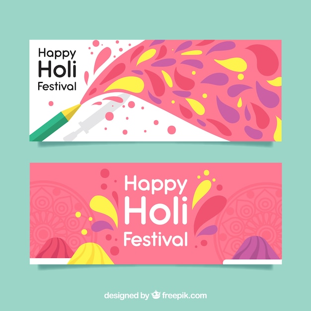 holi festival banner