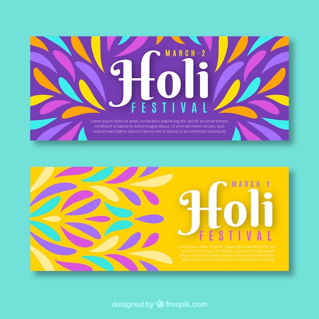 holi festival banner