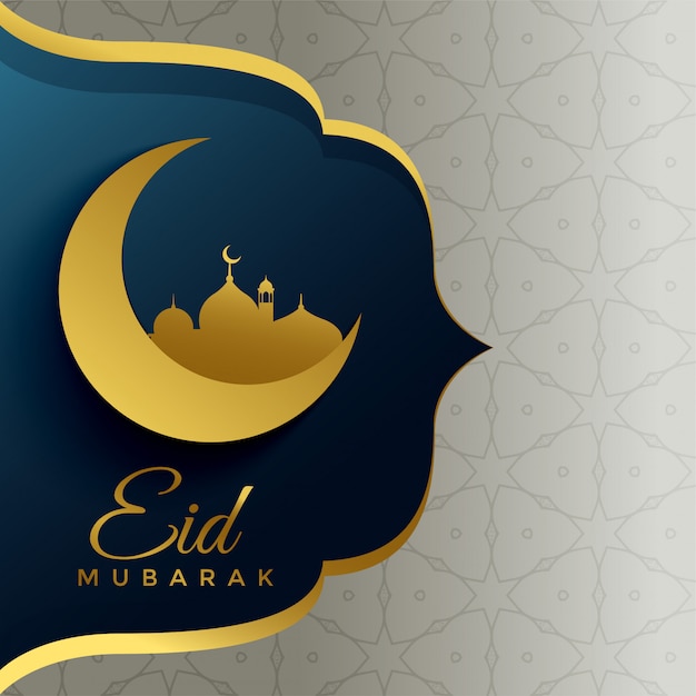 Premium Vector | Holiday eid festival greeting design background