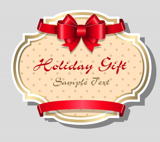 Holiday Gift Card Template from image.freepik.com