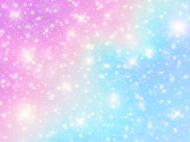 Premium Vector | Holographic unicorn background