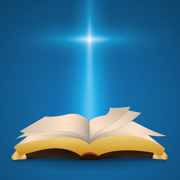 Premium Vector Holy bible design.