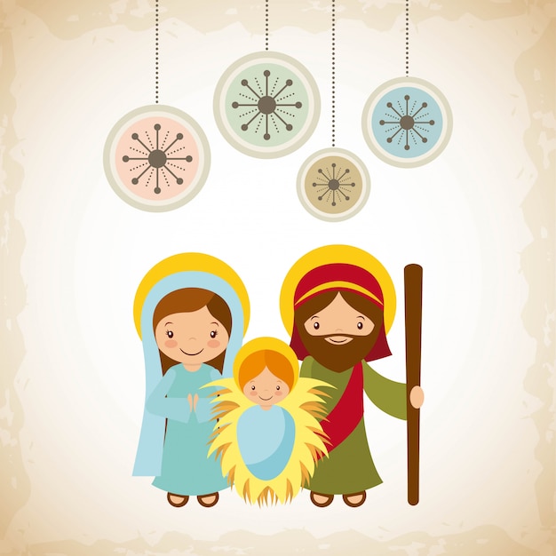 Holy family design | Premium Vector