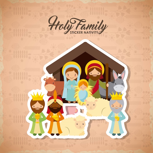 Download Holy family design | Premium Vector