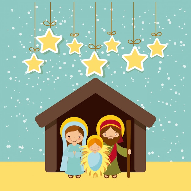 Download Holy family design Vector | Premium Download