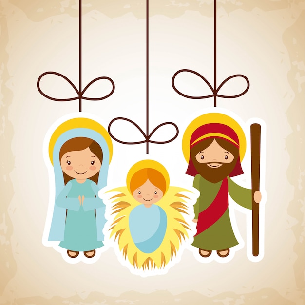 Download Holy family design Vector | Premium Download