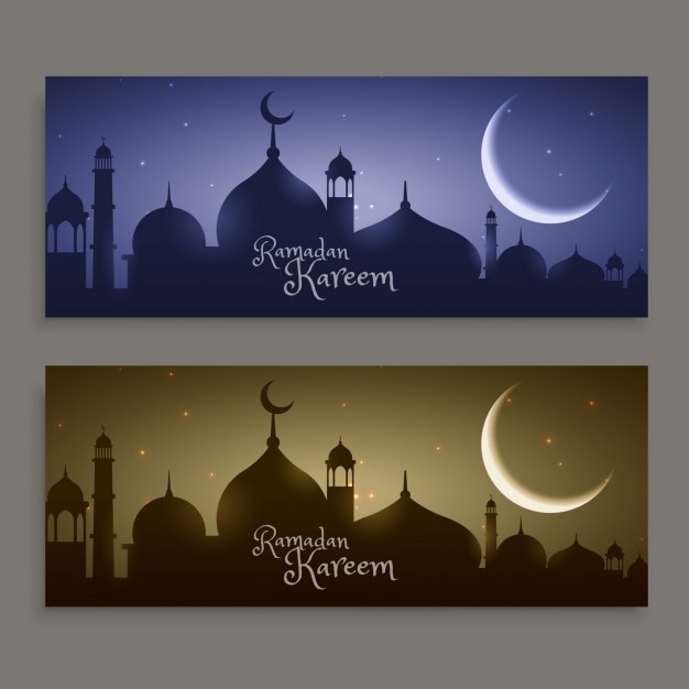 Holy festival ramadan kareem banners