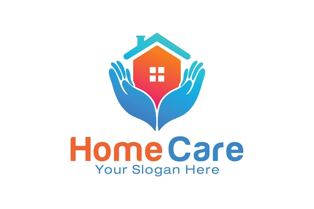 Premium Vector | Home care logo design template