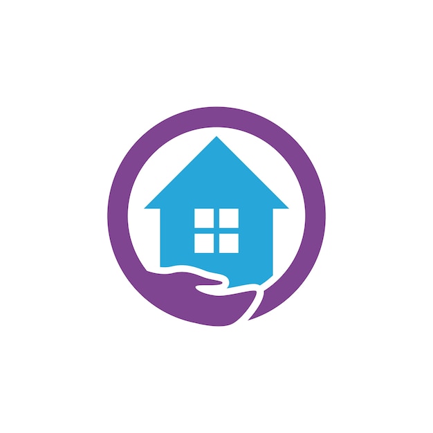 Premium Vector | Home care logo template