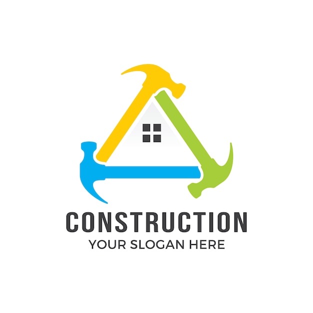 Download Home construction logo | Premium Vector