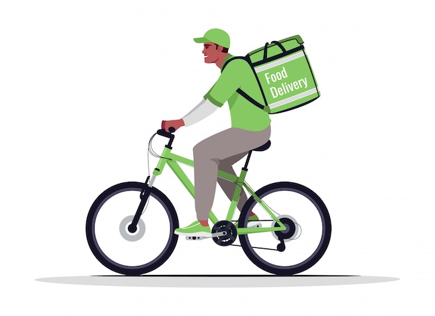 deliver food with bike