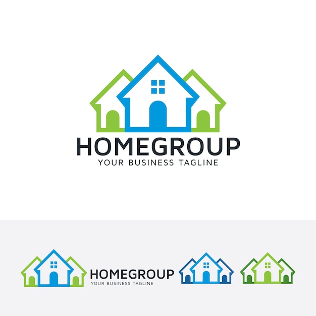 Download Free Home Group Logo Template Premium Vector Use our free logo maker to create a logo and build your brand. Put your logo on business cards, promotional products, or your website for brand visibility.