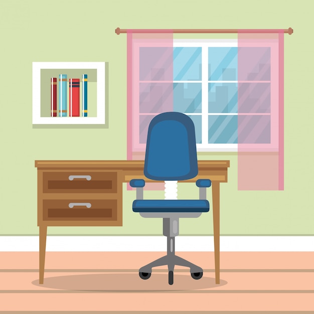 Home office place house Vector | Free Download