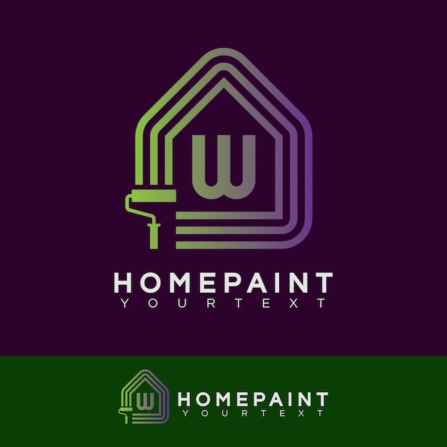 Download Free Home Paint Initial Letter W Logo Design Premium Vector Use our free logo maker to create a logo and build your brand. Put your logo on business cards, promotional products, or your website for brand visibility.