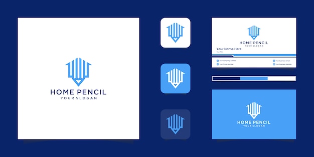 Download Free Home Pencil Logo Design Template Building Minimalist Outline Use our free logo maker to create a logo and build your brand. Put your logo on business cards, promotional products, or your website for brand visibility.