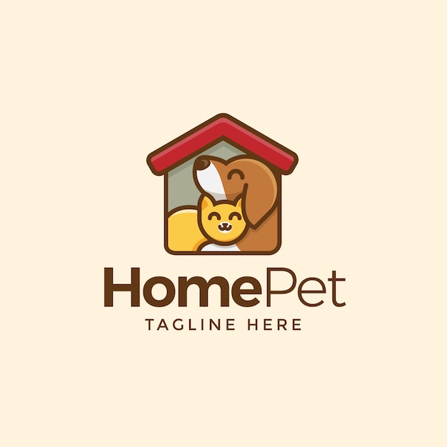 Premium Vector | Home pet logo