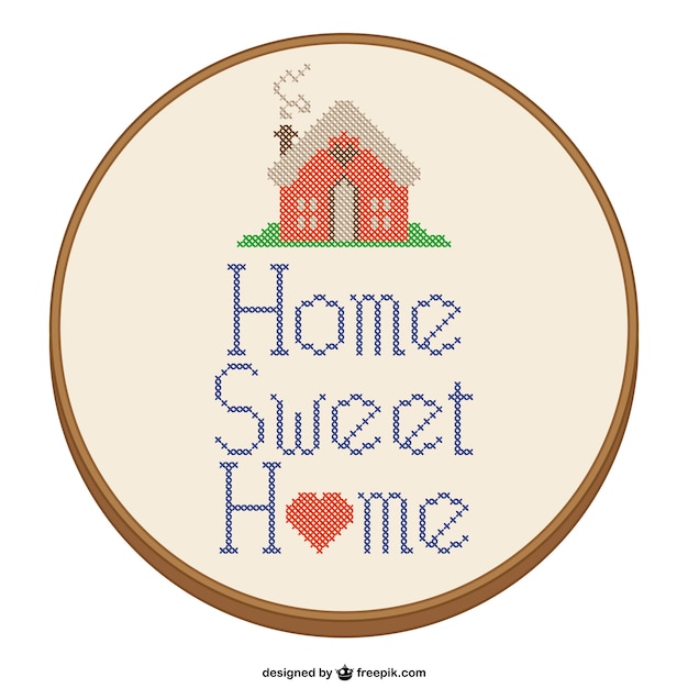 Free Charts Cross Stitch Home Sweet Home