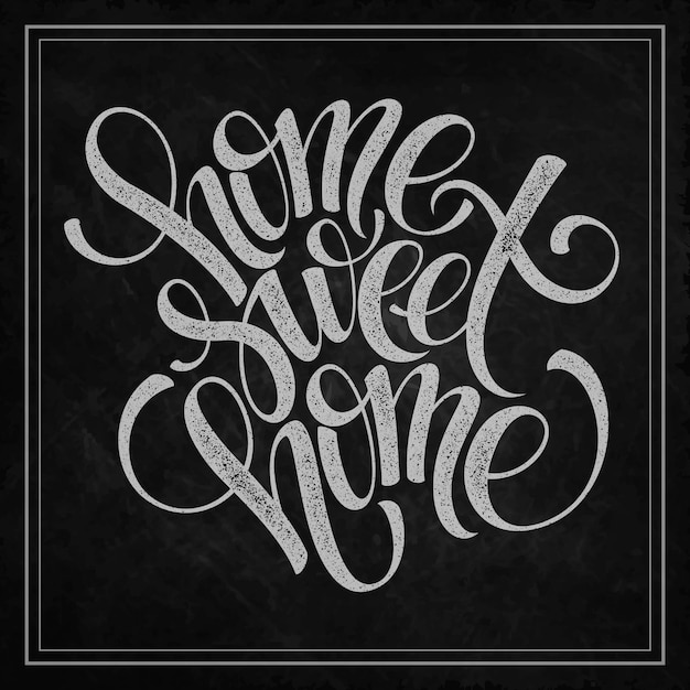 Download Premium Vector | Home sweet home hand lettering,