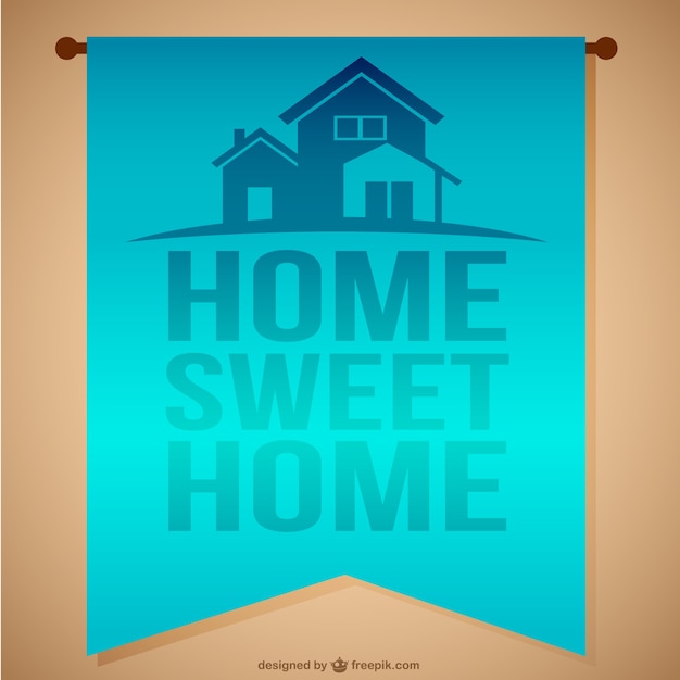 Download Home sweet home message | Free Vector