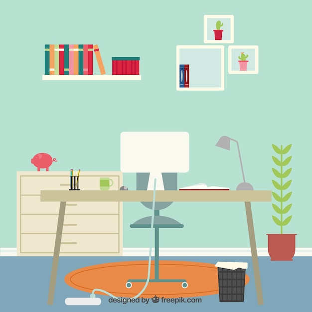 Download Home workspace Vector | Free Download