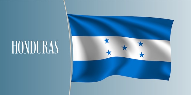 Download Honduras waving flag | Premium Vector