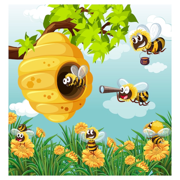 Honey background design